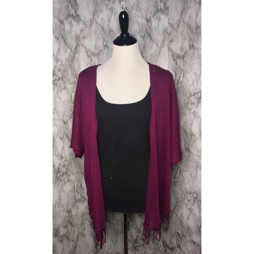 NWOT Tru Self Plus Size Purple Cardigan